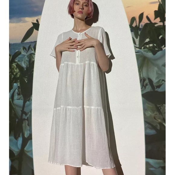Urban Renewal Dresses & Skirts - Urban Renewal Remnants Gauzy Tiered Cotton Dress
